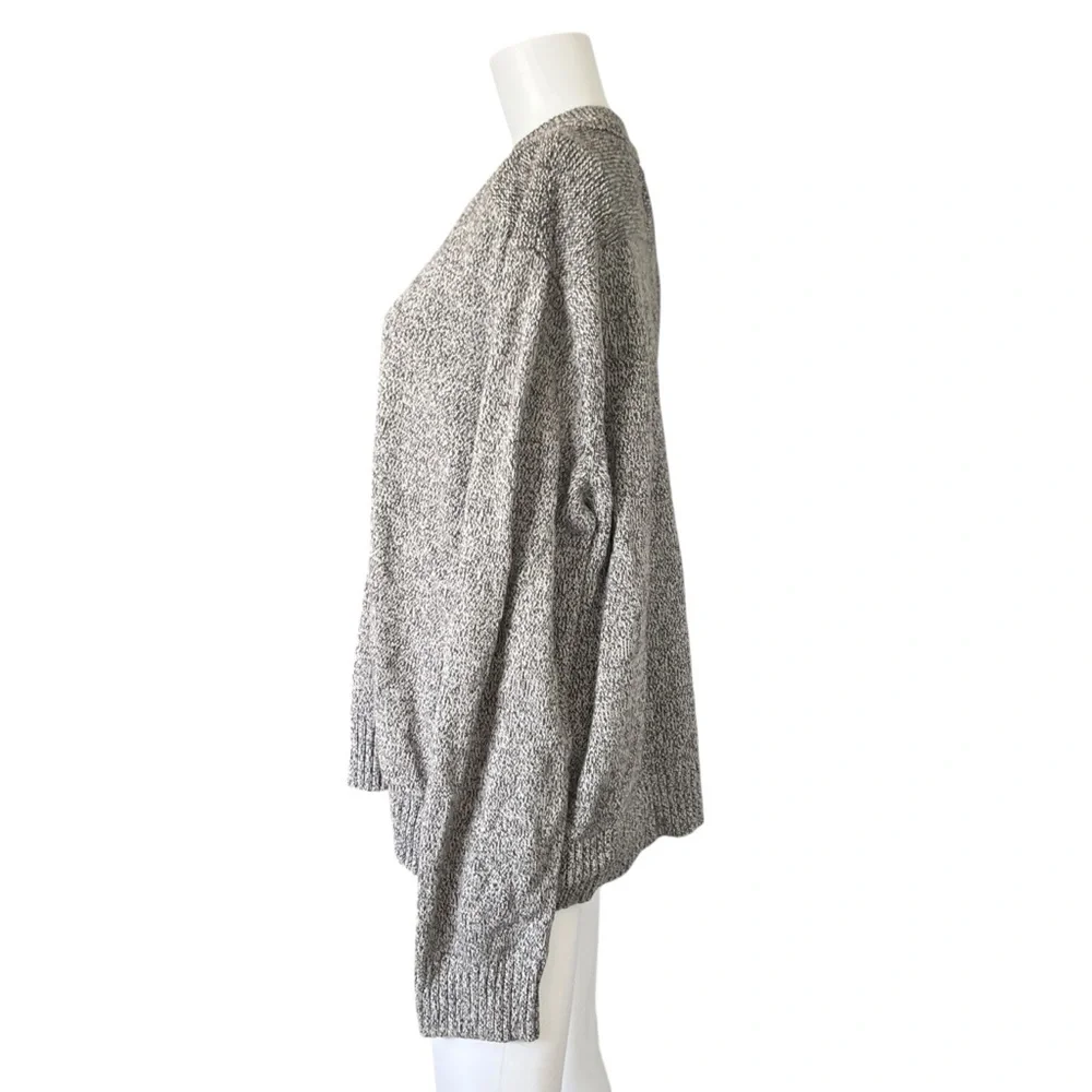 Eddie Bauer Gray Cotton Henley Pullover Sweater Knit Neutral Mens Size XXL - Picture 3 of 9